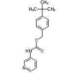 CAS 登录号：352344-85-5， 4-(2-甲基-2-丙基)苄基3-吡啶基氨基甲酸酯