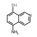 CAS 登录号：35317-94-3， 5-氨基-8-异喹啉硫醇