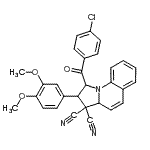 CAS 登录号：353271-48-4， 1-(4-氯苯甲酰基)-2-(3,4-二甲氧基苯基)-1,2-二氢吡咯并[1,2-a]喹啉-3,3(3aH)-二甲腈
