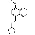 CAS 登录号：353778-46-8， N-[(4-甲氧基-1-萘基)甲基]环戊烷胺
