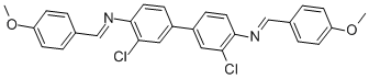CAS#: 3540-78-1, 3,3'-Dichloro-4,4'-bis(p-methoxybenzylideneamino)biphenyl
