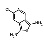 CAS 登录号：35435-48-4， 6-氯噻吩并[3,4-c]吡啶-1,3-二胺