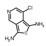 CAS 登录号：35435-50-8， 7-氯噻吩并[3,4-c]吡啶-1,3-二胺