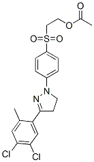 CAS#: 35441-14-6, 2-[4-[3-(4,5-Dichloro-2-Methylphenyl)-4,5-Dihydropyrazol-1-Yl]Phenyl]Sulfonylethyl Acetate