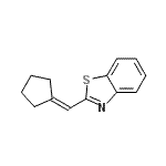 CAS 登录号：35491-12-4， 2-(环戊亚基甲基)-1,3-苯并噻唑