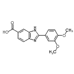 CAS 登录号：355022-55-8， 2-(3,4-二甲氧基苯基)-1H-苯并咪唑-6-羧酸