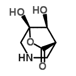 CAS 登录号：355117-74-7， (1S,5R,8S)-5,8-二羟基-6-氧杂-3-氮杂双环[3.2.1]辛烷-7-酮