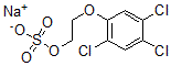 CAS 登录号：3570-61-4， 钠2-(2,4,5-三氯苯氧基)乙基硫酸盐