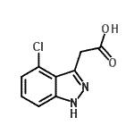 CAS 登录号：35715-83-4， (4-氯-1H-吲唑-3-基)乙酸