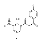 CAS 登录号：357166-57-5， 1-(5-氯-2-羟基-3-硝基苯基)-3-(4-氯苯基)-1,3-丙烷二酮