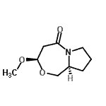 CAS 登录号：357428-48-9， (3R,9aS)-3-甲氧基六氢-1H,5H-吡咯并[2,1-c][1,4]氧氮杂卓-5-酮