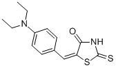 CAS 登录号：35778-58-6， 5-(4-二乙基氨基苄亚基)绕丹宁