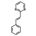 CAS 登录号：35782-30-0， 2-[(E)-2-苯基乙烯基]嘧啶