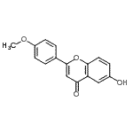 CAS 登录号：35794-88-8， 6-羟基-2-(4-甲氧基苯基)-4H-苯并吡喃-4-酮