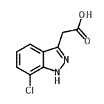CAS 登录号：35845-23-9， (7-氯-1H-吲唑-3-基)乙酸