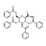 CAS 登录号：358738-50-8， (2R,3R,4S,5R,6R)-2-[(苯甲酰氧基)甲基]-6-硫代氨基甲酰四氢-2H-吡喃-3,4,5-三基三苯甲酸酯