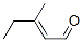 CAS 登录号：3592-19-6， (E)-3-甲基戊-2-烯醛