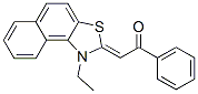 CAS 登录号：35976-48-8， (2Z)-2-(1-乙基苯并[E][1,3]苯并噻唑-2-亚基)-1-苯乙酮