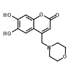 CAS 登录号：36002-19-4， 6,7-二羟基-4-(4-吗啉基甲基)-2H-苯并吡喃-2-酮