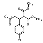 CAS 登录号：360072-54-4， 二甲基[1-(4-氯苯基)-2-硝基乙基]丙二酸酯