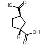 CAS 登录号：36010-90-9， (1R,3R)-1,3-环戊烷二甲酸