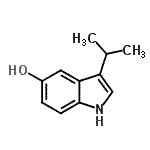 CAS 登录号：361436-24-0， 3-异丙基-1H-吲哚-5-醇