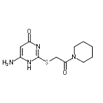 CAS 登录号：36162-27-3， 2-[(4-氨基-6-羟基-2-嘧啶基)硫基]-1-(1-哌啶基)乙酮