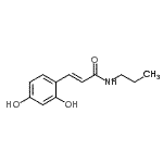 CAS 登录号：364326-44-3， (2E)-3-(2,4-二羟基苯基)-N-丙基丙烯酰胺