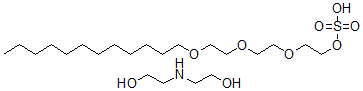 CAS 登录号:36468-16-3, 三聚乙二醇,月桂基醚,硫酸盐,二乙醇胺盐