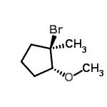 CAS 登录号：364750-25-4， (1R,2R)-1-溴-2-甲氧基-1-甲基环戊烷