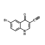 CAS 登录号：364793-52-2， 6-溴-4-氧代-1,4-二氢-3-喹啉甲腈
