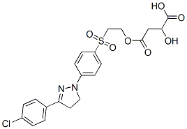 CAS 登录号：3663-96-5， (Z)-4-[2-[4-[3-(4-氯苯基)-4,5-二氢吡唑-1-基]苯基]磺酰基乙氧基]-4-氧代丁-2-烯酸
