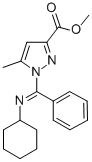 CAS 登录号:36638-95-6, 1-(N-环己基-C-苯基亚胺甲酰基)-5-甲基吡唑-3-羧酸甲酯