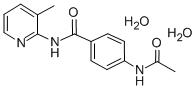 CAS 登录号:36844-93-6, 4-乙酰氨基-N-(3-甲基吡啶-2-基)苯甲酰胺