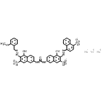 CAS#: 3687-80-7, Trisodium 4-({1-Hydroxy-6-[({5-Hydroxy-6-[(2-Methoxybenzyl)Diazenyl]-7-Sulfonato-2-Naphthyl}Carbamoyl)Amino]-3-Sulfonato-2-Naphthyl}Diazenyl)-1-Naphthalenesulfonate