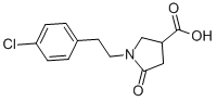 CAS#: 368870-06-8, 1-(4-Chlorophenethyl)-5-Oxo-3-Pyrrolidinecarboxylic Acid