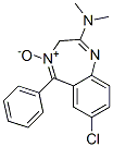 CAS#: 3693-14-9, 7-Chloro-N,N-Dimethyl-4-Oxido-5-Phenyl-3H-1,4-Benzodiazepin-4-Ium-2-Amine