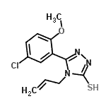 CAS 登录号：369396-84-9， 4-烯丙基-5-(5-氯-2-甲氧基苯基)-4H-1,2,4-三唑-3-硫醇