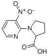 CAS 登录号：36976-98-4， 1-(3-硝基-2-吡啶基)-2-吡咯烷羧酸