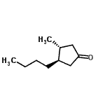 CAS 登录号：373354-63-3， (3R,4R)-3-丁基-4-甲基环戊酮