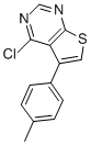 CAS 登录号：374104-63-9， 4-氯-5-(4-甲基苯基)-噻吩并[2,3-d]嘧啶