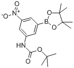 CAS 登录号:374595-05-8, (3-叔丁氧羰基-氨基-5-硝基苯基)硼酸