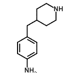 CAS 登录号：37581-35-4， 4-(4-哌啶基甲基)苯胺