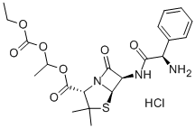 CAS 登录号:37661-08-8, 巴氨西林盐酸盐