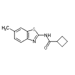CAS#: 377063-33-7, N-(6-Methyl-1,3-Benzothiazol-2-Yl)Cyclobutanecarboxamide