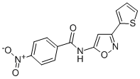 CAS#: 37852-57-6, 4-Nitro-N-(3-Thiophen-2-Yl-1,2-Oxazol-5-Yl)Benzamide