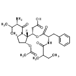 CAS#: 37878-19-6, (3S)-3-[(2S,3R)-3-Acetoxy-1-(L-Valyl)-2-Pyrrolidinyl]-3-{[N-(2-Methylbutanoyl)-L-Phenylalanyl]Oxy}Propanoic Acid