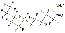 CAS 登录号：3793-74-6， 铵2,2,3,3,4,4,5,5,6,6,7,7,8,8,9,9,10,10,11,11,12,12,12-二十三氟十二烷酸盐