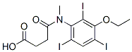 CAS 登录号：37938-65-1， 4-[(3-乙氧基-2,4,6-三碘苯基)-甲基氨基]-4-氧代丁酸