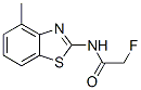 CAS 登录号：37968-16-4， 2-氟-N-(4-甲基-2-苯并噻唑基)-乙酰胺